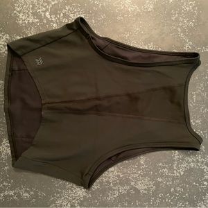 All in motion cropped high neck tank